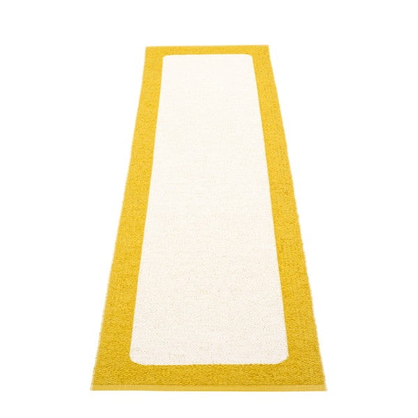 Vnitřní a venkovní běhoun v hořčicovo-krémové barvě 70x240 cm Ilda Mustard – Pappelina