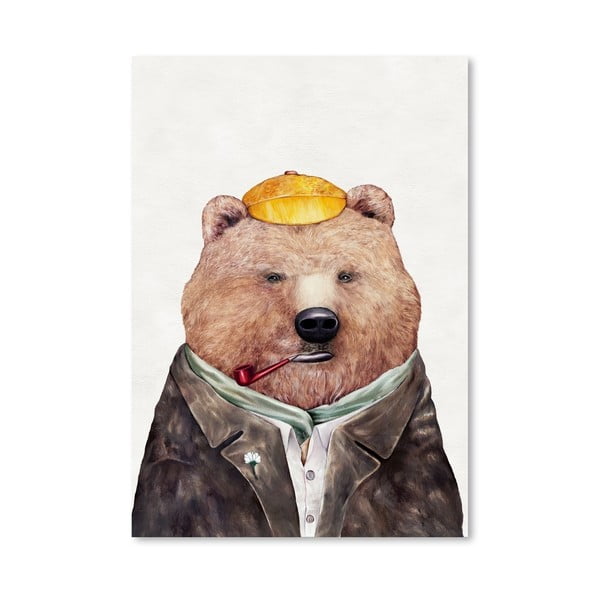 Plakát Brown Bear, 30x42 cm