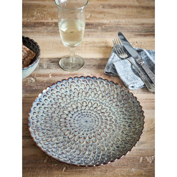 Šedé talíře v sadě 4 ks z kameniny ø 26,5 cm Katrina – Bloomingville-image-1