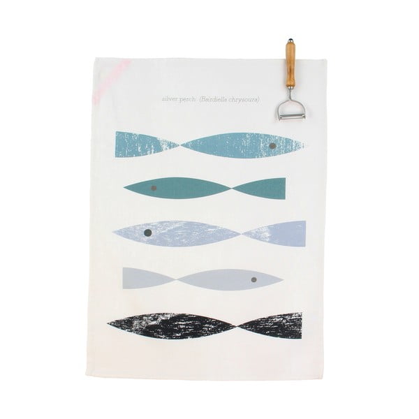 Sada 2 bavlněných kuchyňských utěrek Happy Friday Basic Kingfisher, 70 x 50 cm-image-1