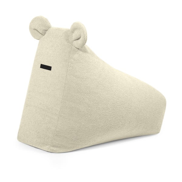 Krémový dětský sedací vak z textilie bouclé Snug 80 Bear – SLOWDOWN-image-3