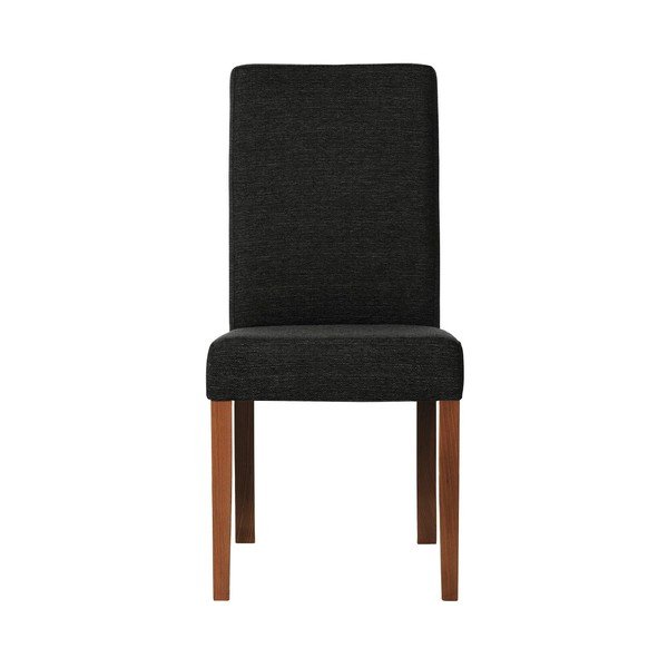 Černá židle s tmavě hnědými nohami z bukového dřeva Ted Lapidus Maison Tonka-image-1