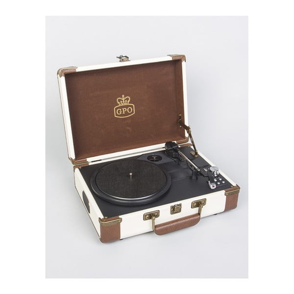 Béžovo-hnědý gramofon GPO Ambassador-image-1