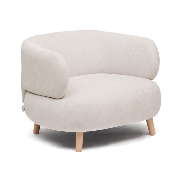 Béžové žinylkové křeslo Luisa – Kave Home