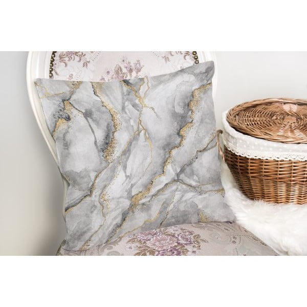 Povlak na polštář Minimalist Cushion Covers Marble With Hint Of Gold, 45 x 45 cm-image-1