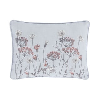 Růžovo-šedý polštář Catherine Lansfield Meadowsweet Floral, 30 x 40 cm