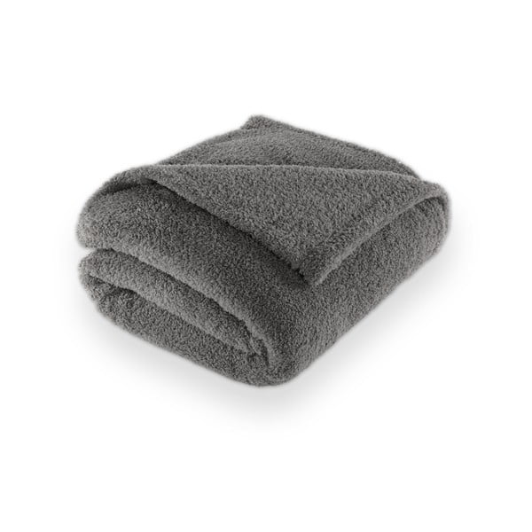 Šedá deka z mikroplyše 150x200 cm Cocoon – Tiseco Home Studio