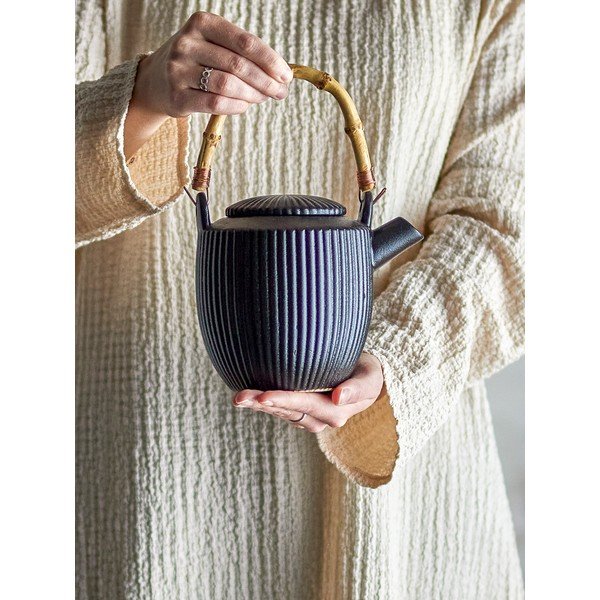 Černá kameninová konvice na čaj 850 ml Neri – Bloomingville-image-3