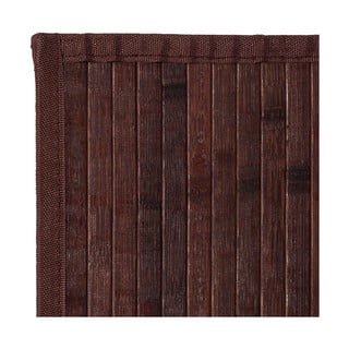 Tmavě hnědý bambusový koberec 60x200 cm – Casa Selección