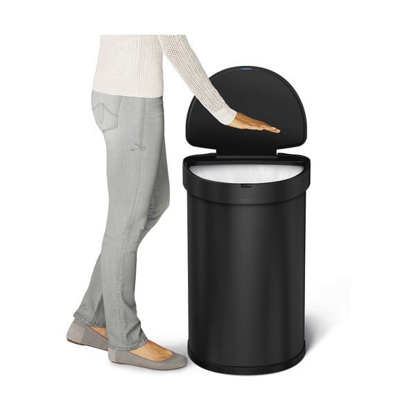 Bezdotykový odpadkový koš z nerezové oceli 45 l – simplehuman-image-1