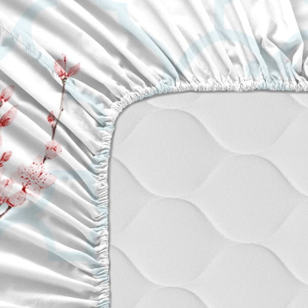 Bavlněné prostěradlo Happy Friday Basic Sakura, 140 x 200 cm-image-2