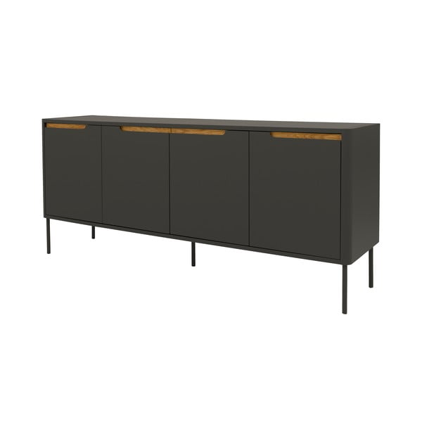 Černá komoda Tenzo Switch, 173 x 76 cm-image-2