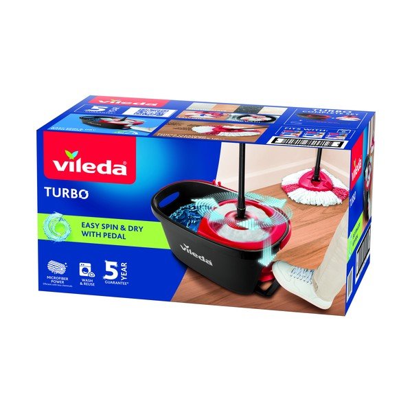 Set kyblíku a mopu na podlahu Vileda Turbo-image-2