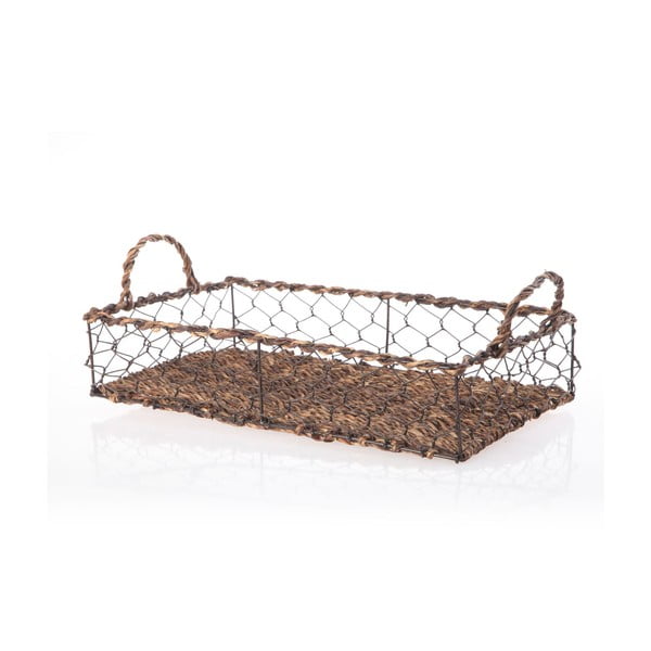 Proutěný podnos Wicker Rectangle, 39 cm