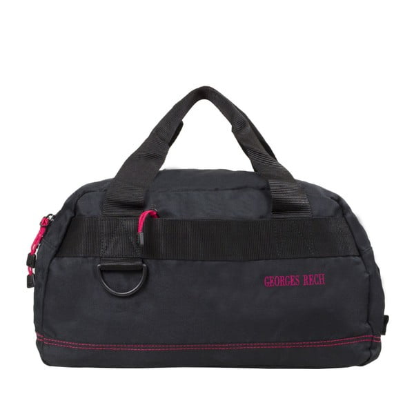 Černá taška s růžovými detaily Bluestar Edimbourg, 17 litrů