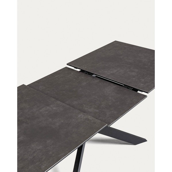 Rozkládací jídelní stůl s přídavnou deskou s keramickou deskou 90x160 cm Atminda – Kave Home-image-4