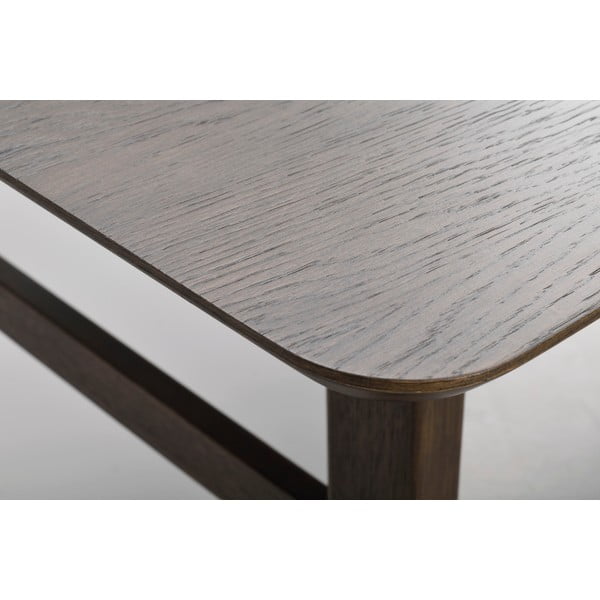 Hnědý jídelní stůl v dubovém dekoru Rowico Nagano, 205 x 95 cm-image-3