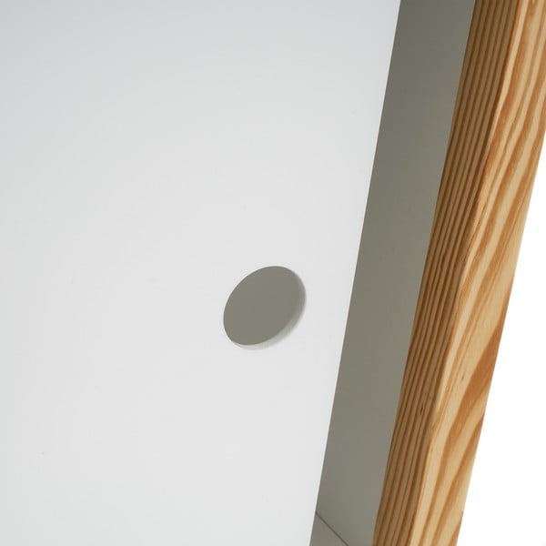 Bílá dětská knihovna s posuvnými dveřmi 70x77 cm – Casa Selección-image-4