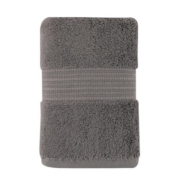 Tmavě šedý bavlněný ručník 30x50 cm Chicago – Foutastic-image-3