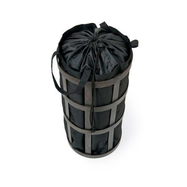 Černý koš na prádlo s černým vakem Wireworks Cage-image-1