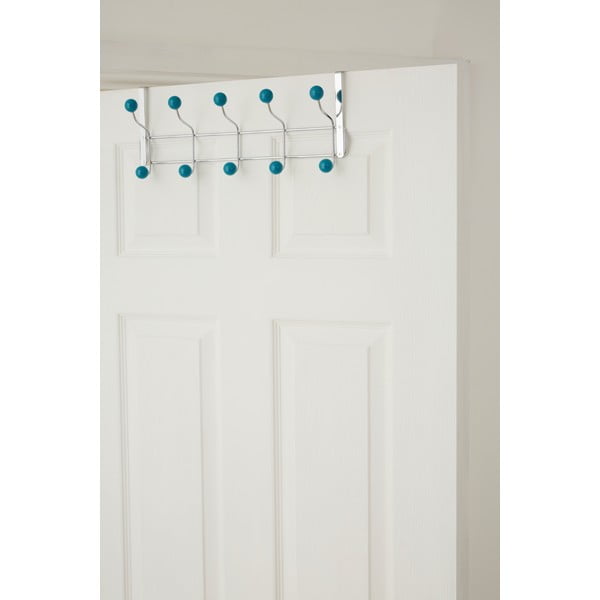 Kovový věšák na dveře v mentolovo-stříbrné barvě 41 cm – Premier Housewares-image-4