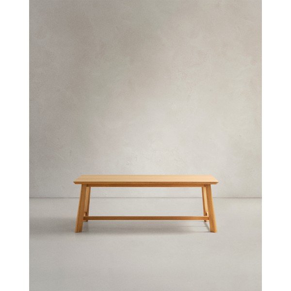 Jídelní stůl s deskou v dubovém dekoru 100x220 cm Idun – Kave Home-image-2