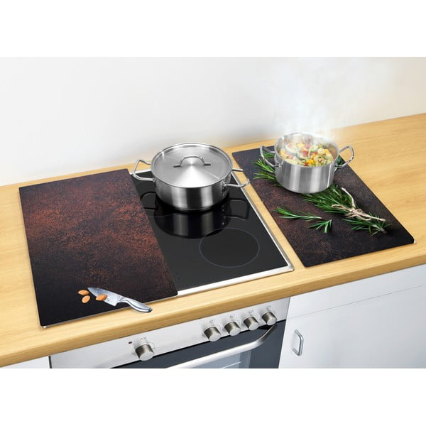 Kryty na sporák z tvrzeného skla v sadě 2 ks 52x30 cm Rosemary – Allstar-image-1