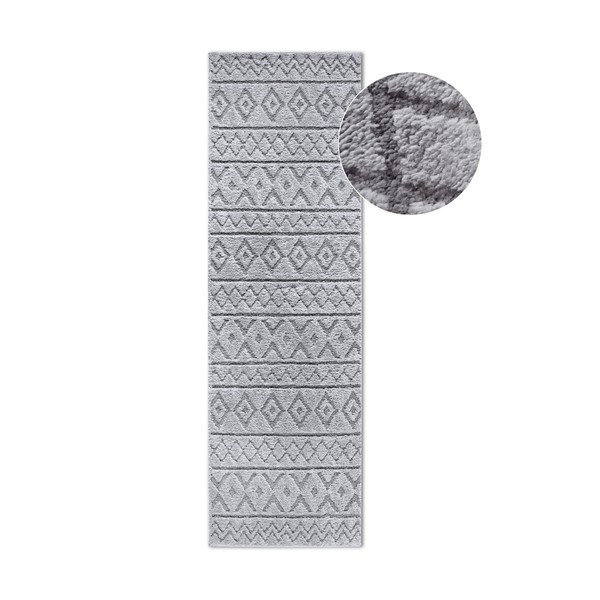 Šedý běhoun 80x240 cm Itinerance Light Grey – Elle Decoration