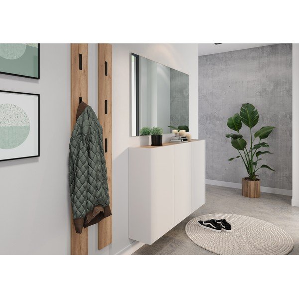 Krémová skříňka v dekoru dubu 138x87x25 cm Libbiano – Germania-image-4