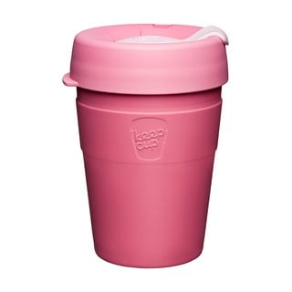 Růžový cestovní hrnek s víčkem KeepCup Saskatoon Thermal, 340 ml