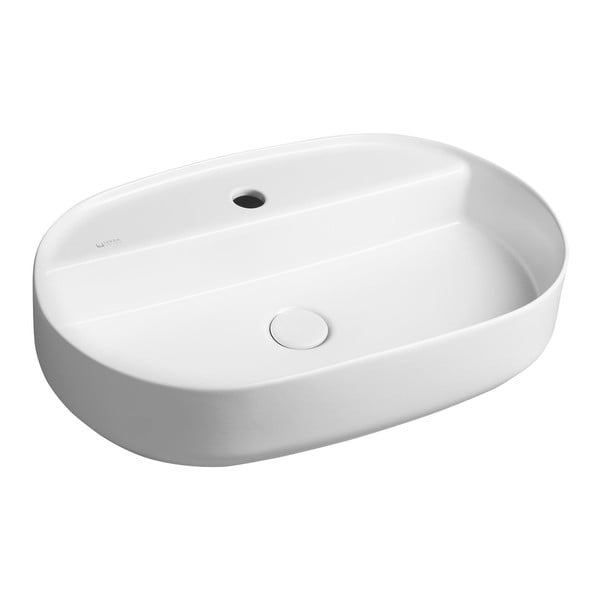 Bílé keramické umyvadlo 60x40 cm Infinity Oval – Sapho