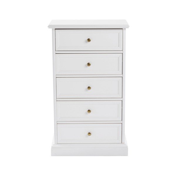 Bílá komoda s 5 zásuvkami Folke Torino, délka 50 cm-image-1