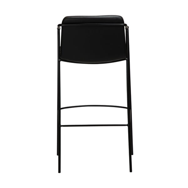 Černá barová židle z imitace kůže DAN-FORM Denmark Boto, výška 105 cm-image-2