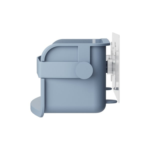 Modrá koupelnová polička z recyklovaného plastu bez vrtání Flex – Umbra-image-4