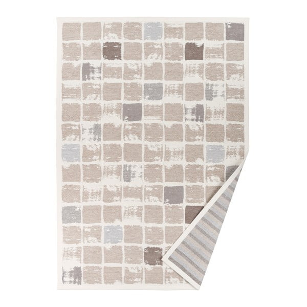 Béžový vzorovaný oboustranný koberec Narma Telise, 70  x  140 cm