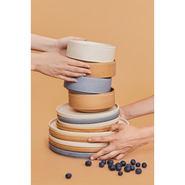 12dílná sada cihlově oranžového kameninového nádobí Bonami Selection Malia-image-1