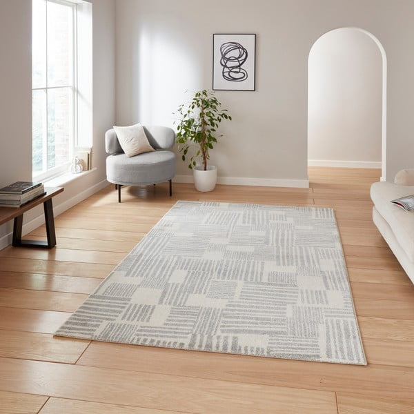 Světle šedý koberec 120x170 cm Blocks – Catherine Lansfield-image-2