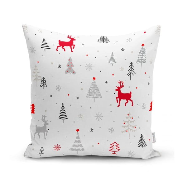 Povlaky na polštáře v sadě 4 ks s vánočním motivem 43x43 cm Snowflakes – Mila Home-image-3