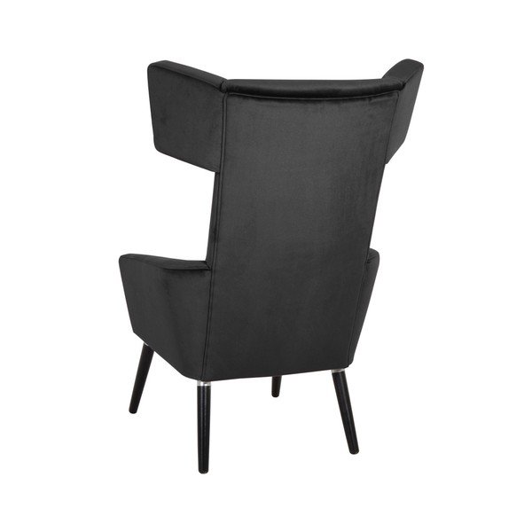 Černé křeslo ušák Max Winzer Elina Suede-image-2