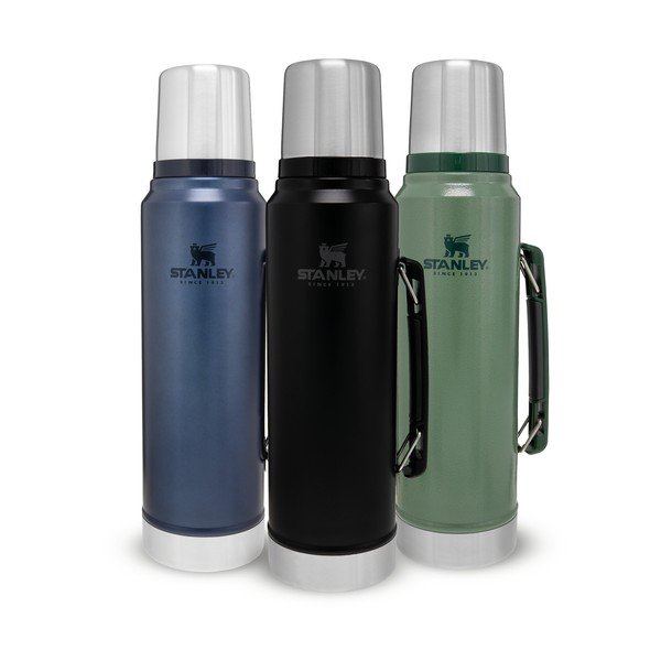 Černá termoska z nerezové oceli 1 l Legendary Classic Black – Stanley-image-3