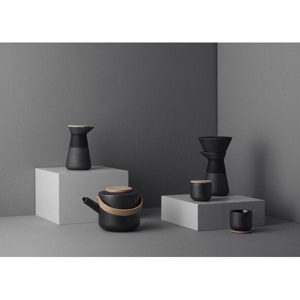 Černý kameninový set na překapávanou kávu 600 ml Theo – Stelton-image-3