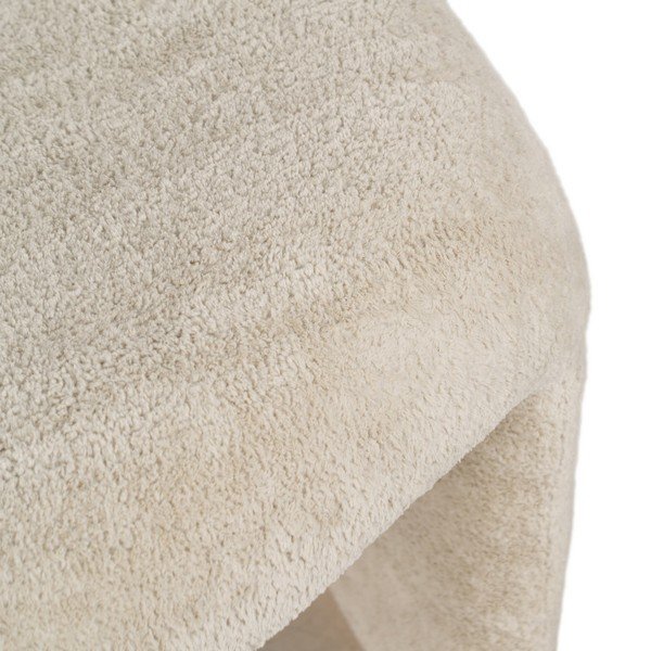 Béžové křeslo z textilie bouclé – Ixia-image-4