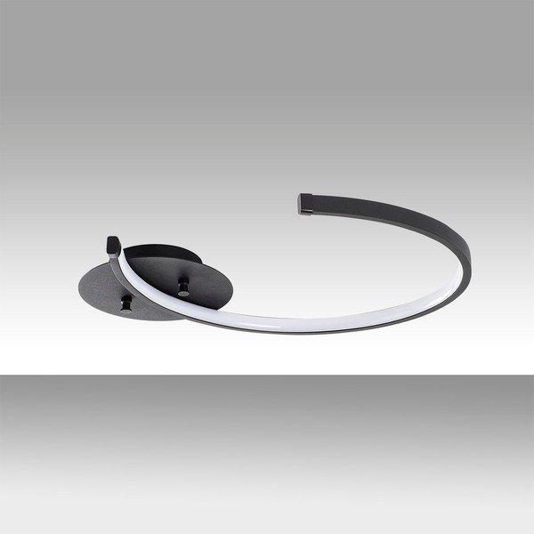 Černé LED stropní svítidlo 33x46 cm Moon – Opviq lights-image-1