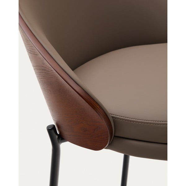 Hnědá barová židle (výška sedáku 77 cm) Eamy – Kave Home-image-2