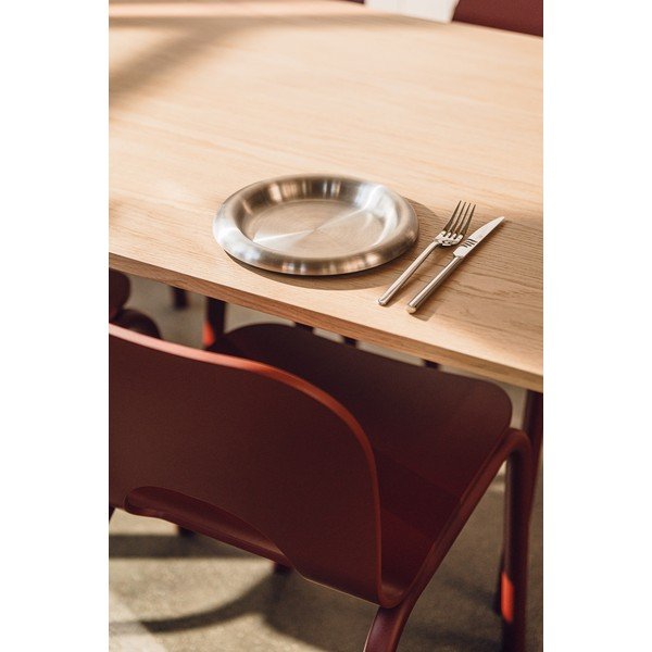 Jídelní stůl s deskou v dubovém dekoru 80x140 cm Meko – noo.ma-image-4