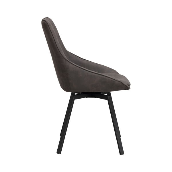 Šedá otočná židle Alison - Rowico-image-3