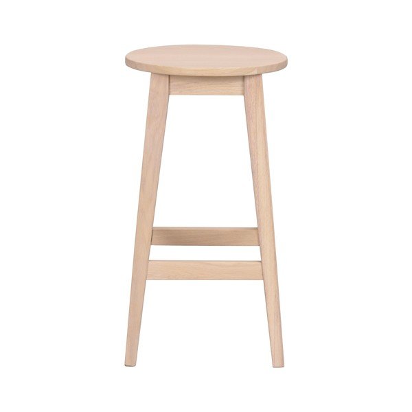 Barová stolička z dubového dřeva v přírodní barvě (výška sedáku 65 cm) Austin – Rowico-image-3