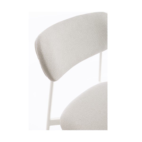 Bílá čalouněná jídelní židle Inka – Yes Everyday-image-1