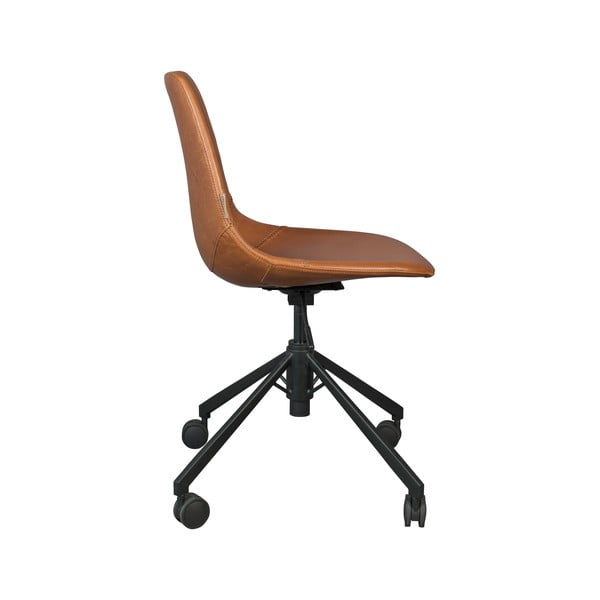 Hnědá kancelářská židle na kolečkách Dutchbone Franky-image-4