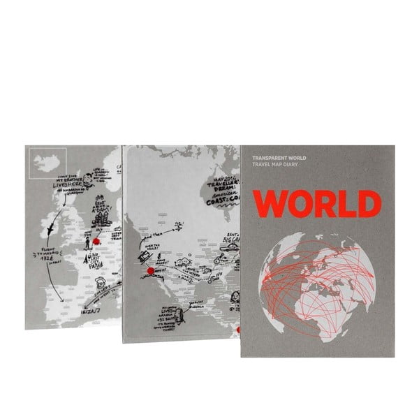 Mapa světa na popisky Palomar Transparent World